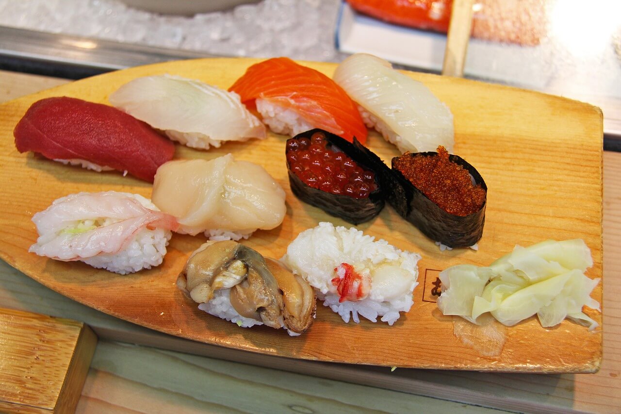 skladniki na sushi